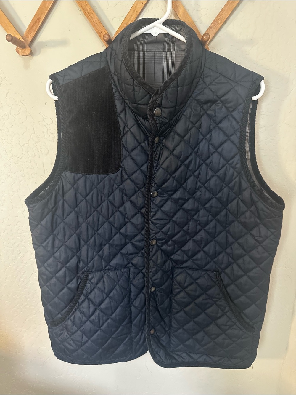 Tommy Hilfiger Navy Quilted Men's Shooting Vest